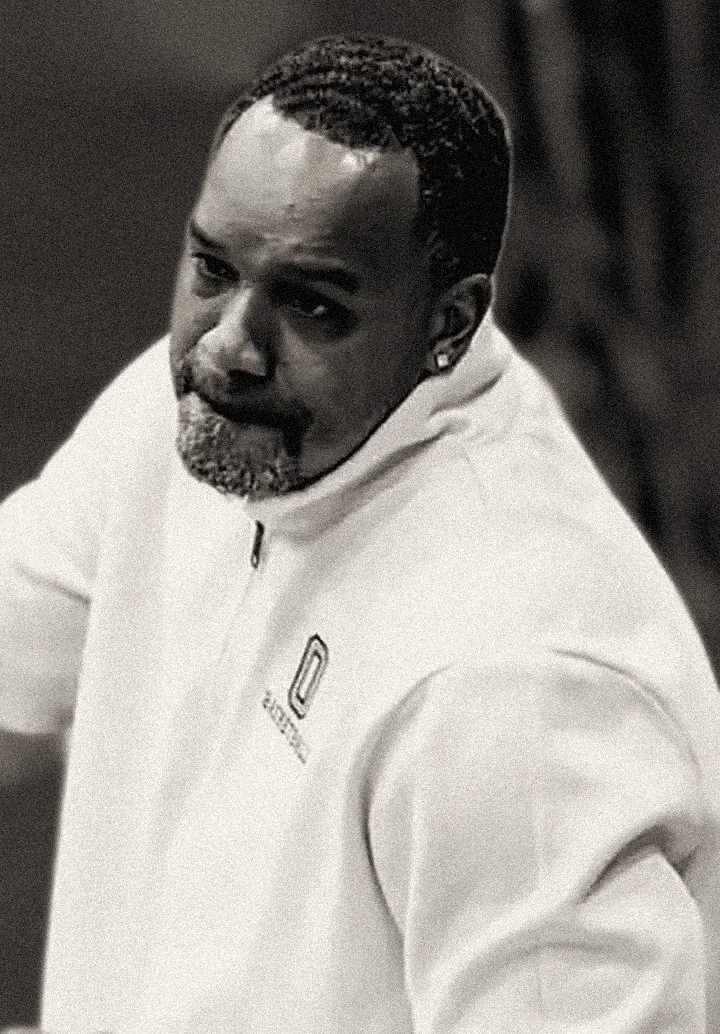 Coach Dwayne Hansbro on the sideline